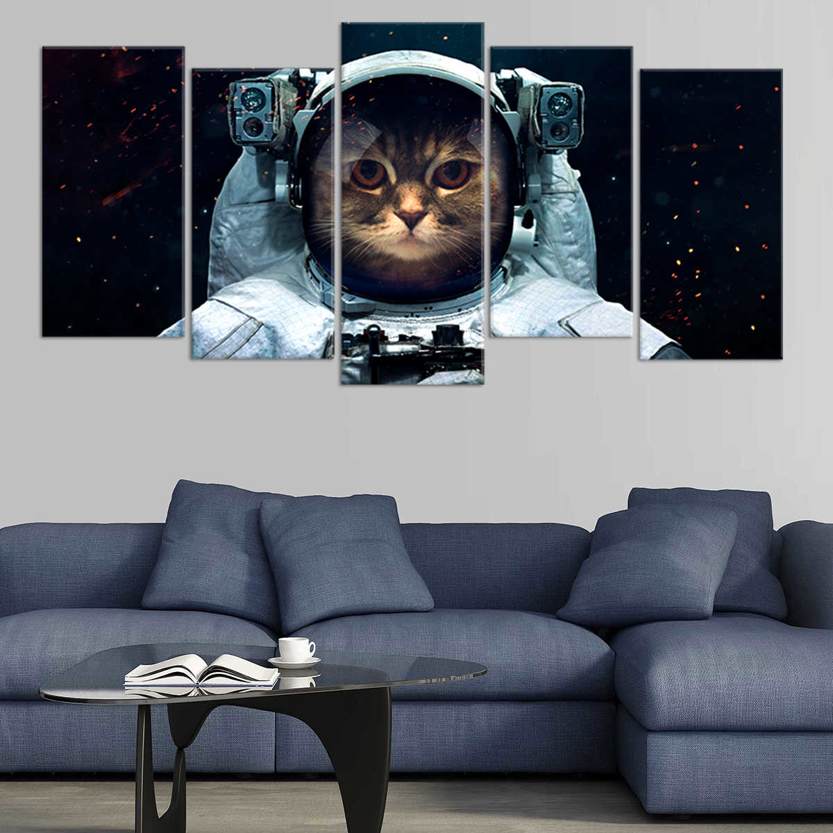 Cat Astronaut Wall Art Canvas Print-Stunning Canvas Prints