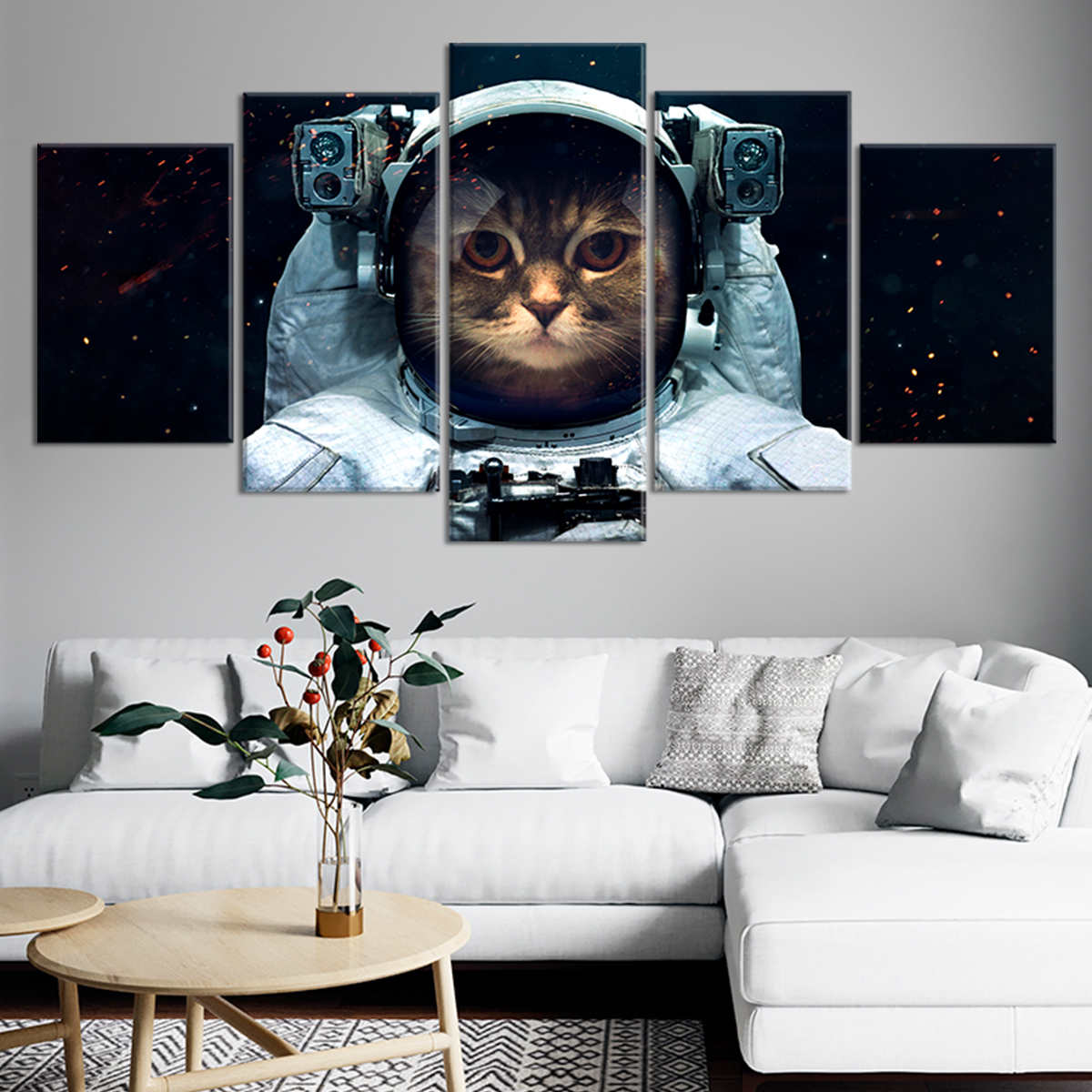 Cat Astronaut Wall Art Canvas Print-Stunning Canvas Prints