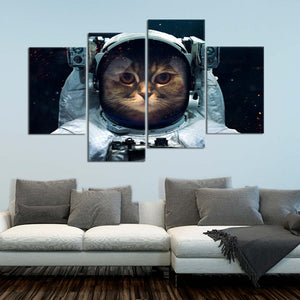 Cat Astronaut Wall Art Canvas Print-Stunning Canvas Prints