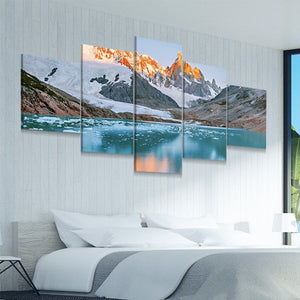 Patagonia Mountain Lake Wall Art Canvas-Stunning Canvas Prints