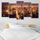 Chicago Skyline At Night Wall Art Canvas-Stunning Canvas Prints