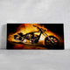 Flaming Chopper Motorcycle Wall Art Canvas Print-Stunning Canvas Prints