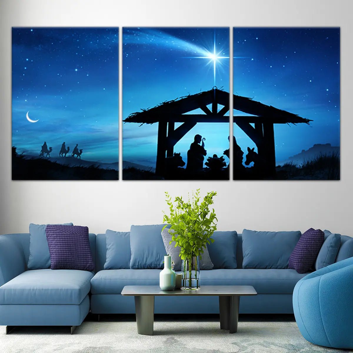 Nativity scene wall art hotsell