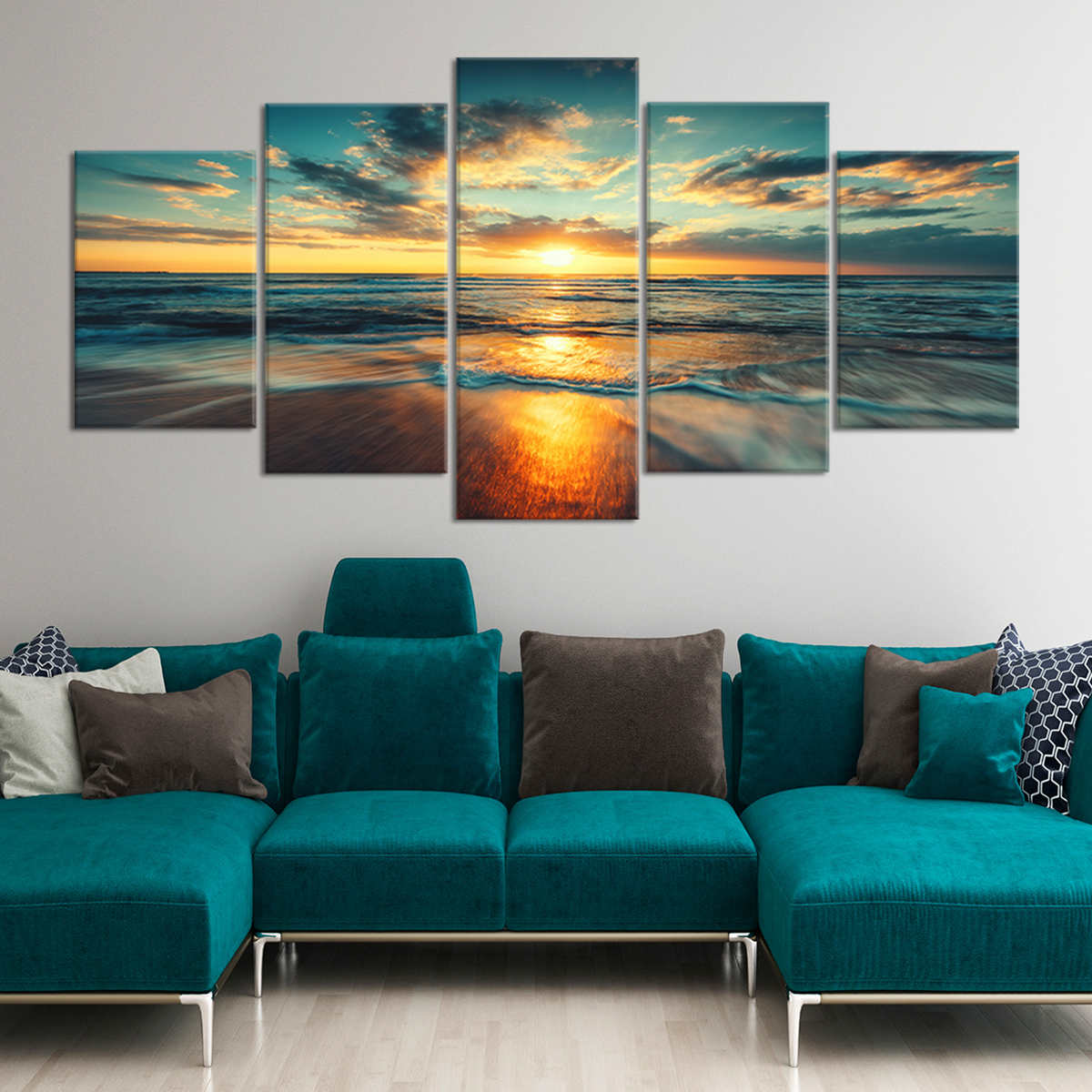 Ocean landscape photography of a breathtaking morning view.