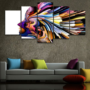 Human Face Abstract Wall Art For Wall-Stunning Canvas Prints