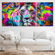 Colorful Abstract Lion Wall Art Canvas-Stunning Canvas Prints