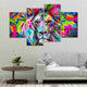 Colorful Abstract Lion Wall Art Canvas-Stunning Canvas Prints
