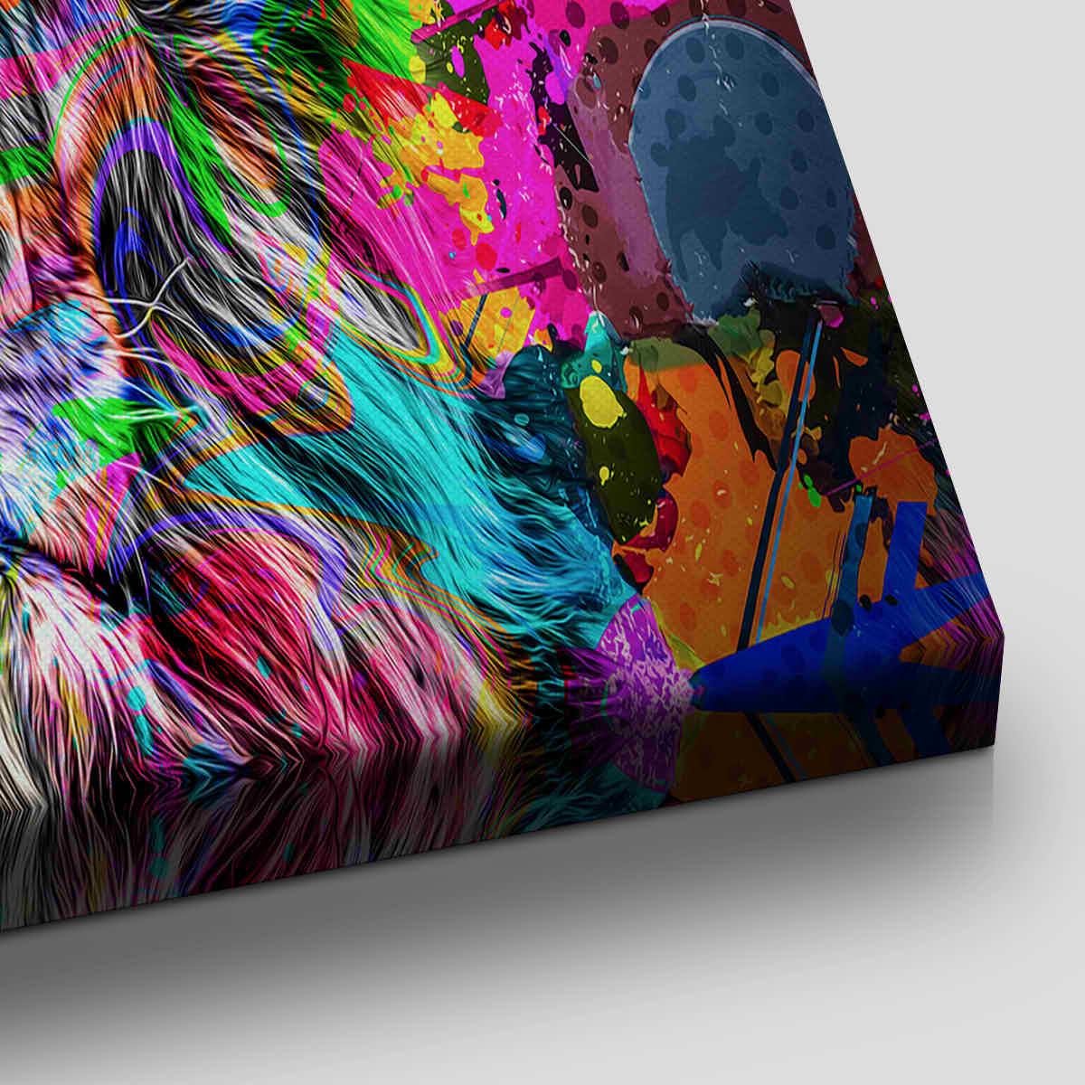 Colorful Abstract Lion Wall Art Canvas-Stunning Canvas Prints