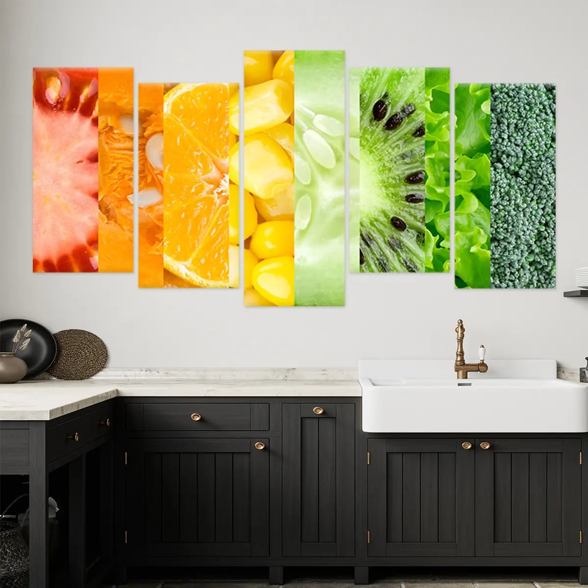 Vegetable Rainbow Colors Wall Art-Stunning Canvas Prints