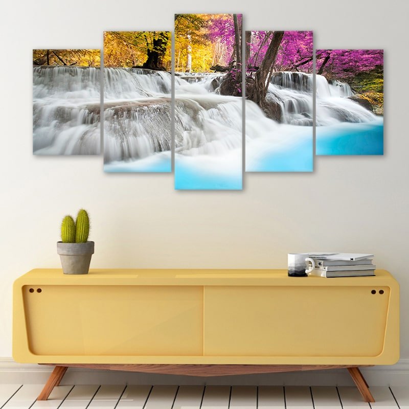 Rainforest Waterfall Wall Art Canvas-Stunning Canvas Prints