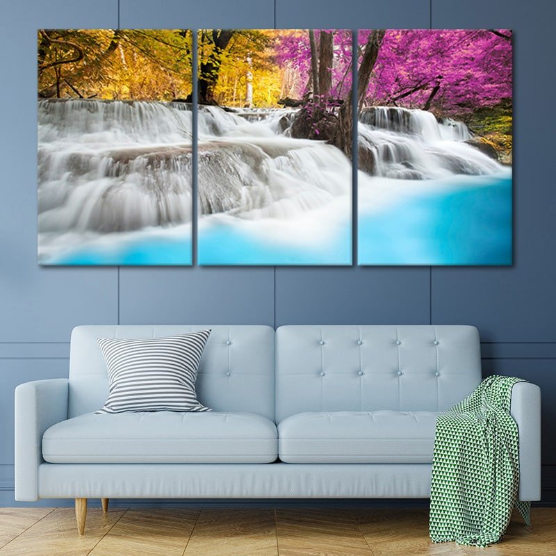 Rainforest Waterfall Wall Art Canvas-Stunning Canvas Prints