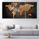 Large World Map On Canvas, world map print​, world map artwork for wall​, world atlas wall art