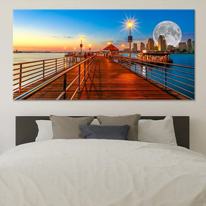 Coronado Pier Wall Art Canvas-Stunning Canvas Prints