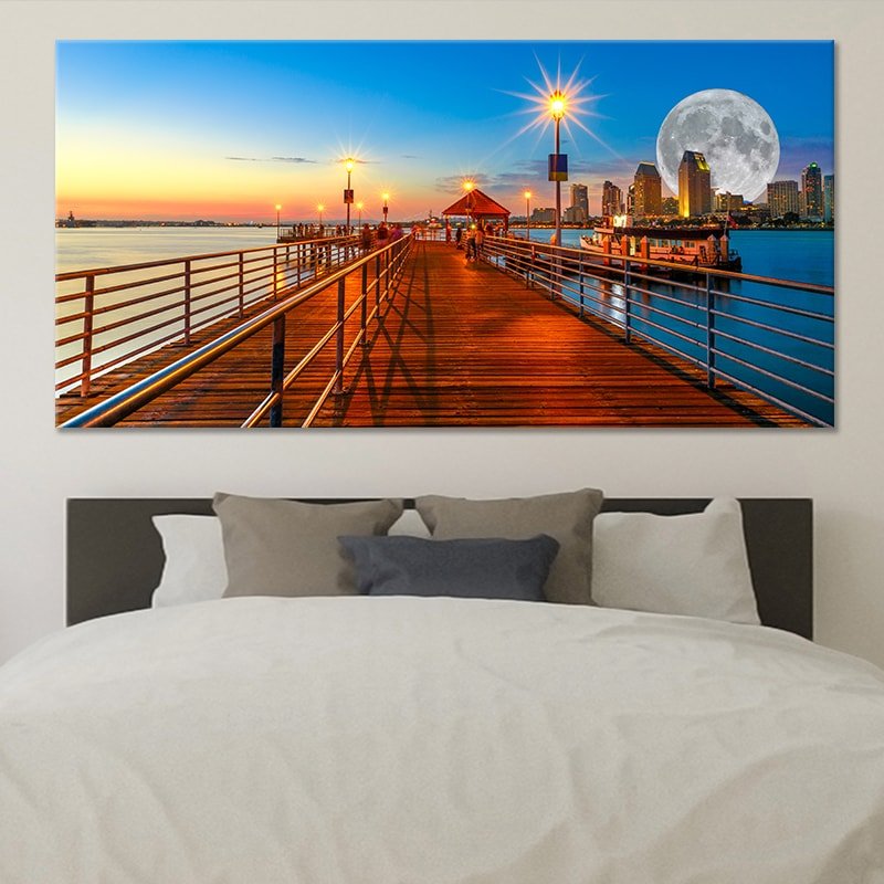 Coronado Pier Wall Art Canvas-Stunning Canvas Prints