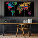 Country Names World Map Wall Art Canvas Print-Stunning Canvas Prints
