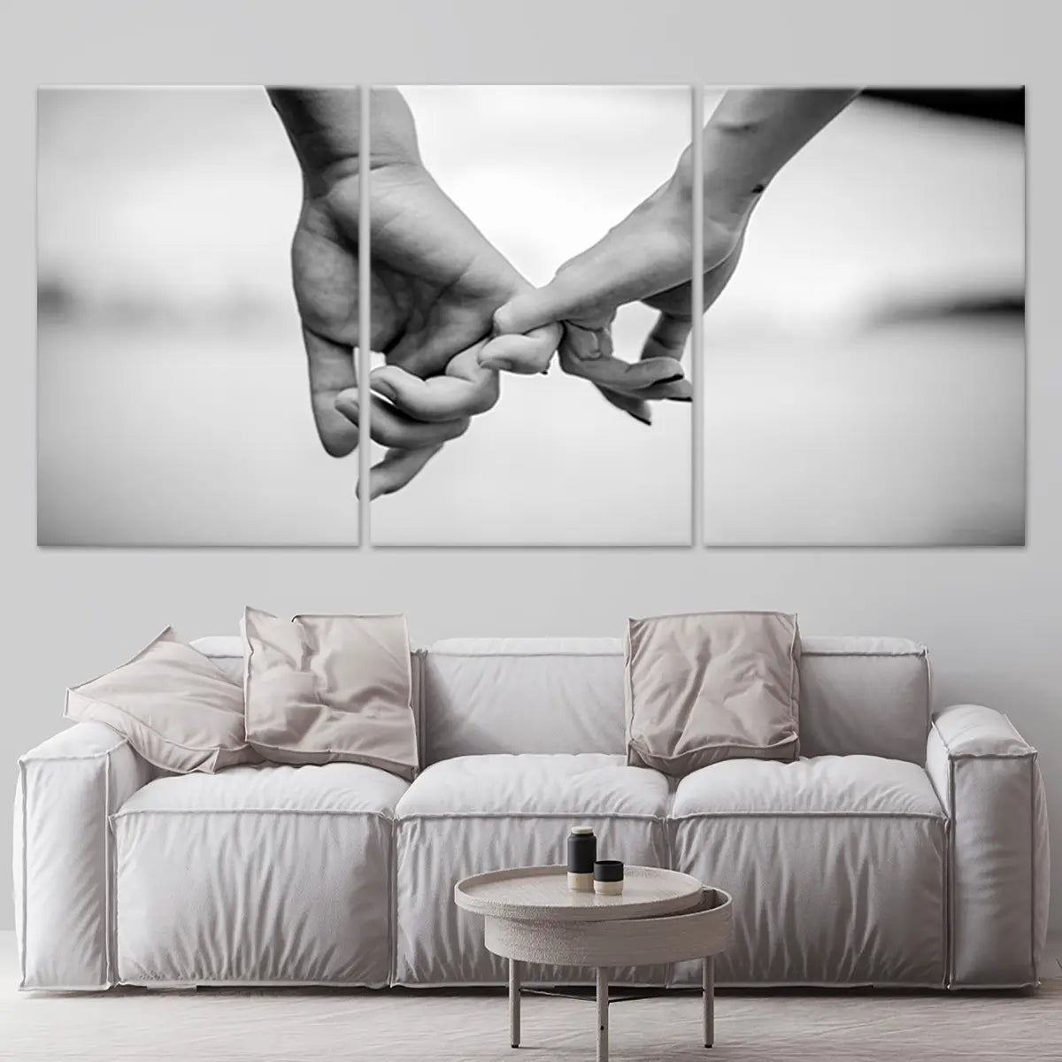 Happy Couple Holding hands Wall Art-Stunning Canvas Prints