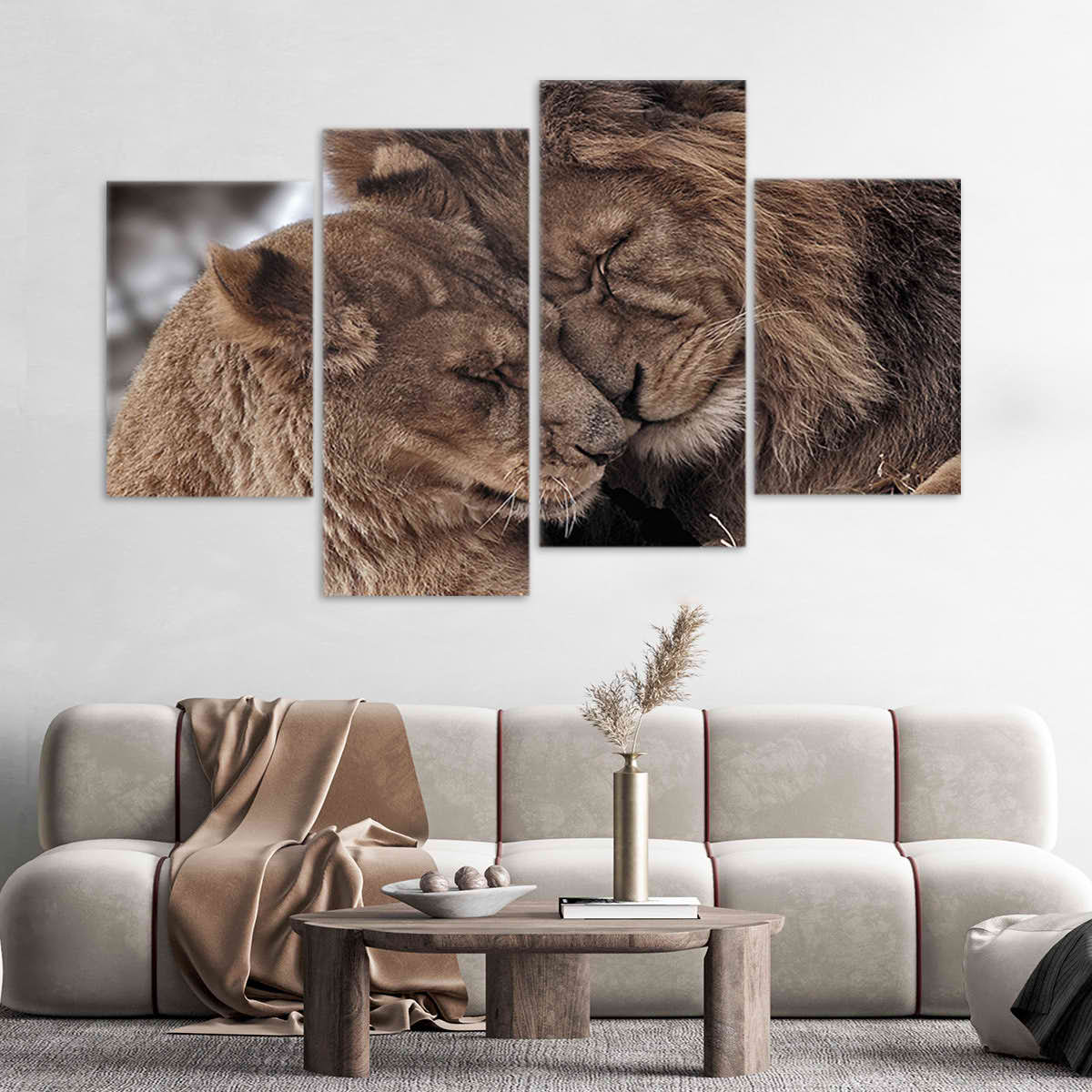 Lion Love Wall Art Canvas-Stunning Canvas Prints