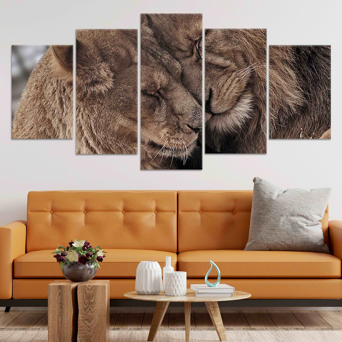Lion Love Wall Art Canvas-Stunning Canvas Prints