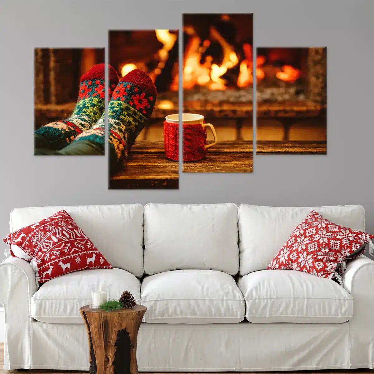 Christmas Socks Wall Art-Stunning Canvas Prints