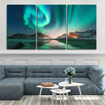 Dancing Aurora Borealis Canvas Wall Art