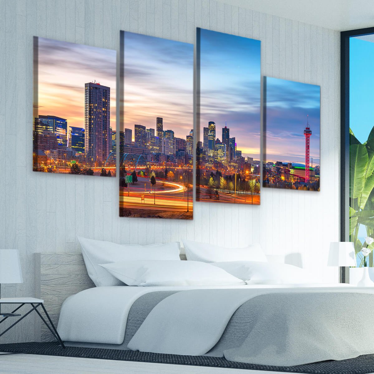 Denver Skyline Wall Art Canvas-Stunning Canvas Prints