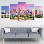 Denver Skyline Art Print