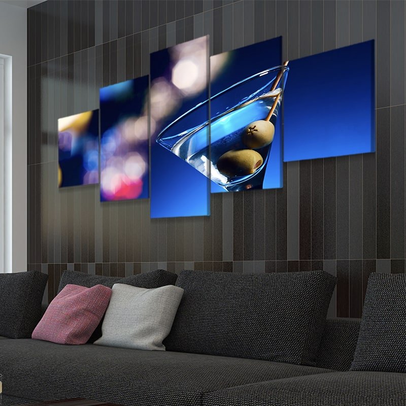 Dirty Martini Cocktail Wall Art Canvas Print-Stunning Canvas Prints