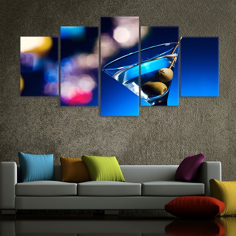 Dirty Martini Cocktail Wall Art Canvas Print-Stunning Canvas Prints
