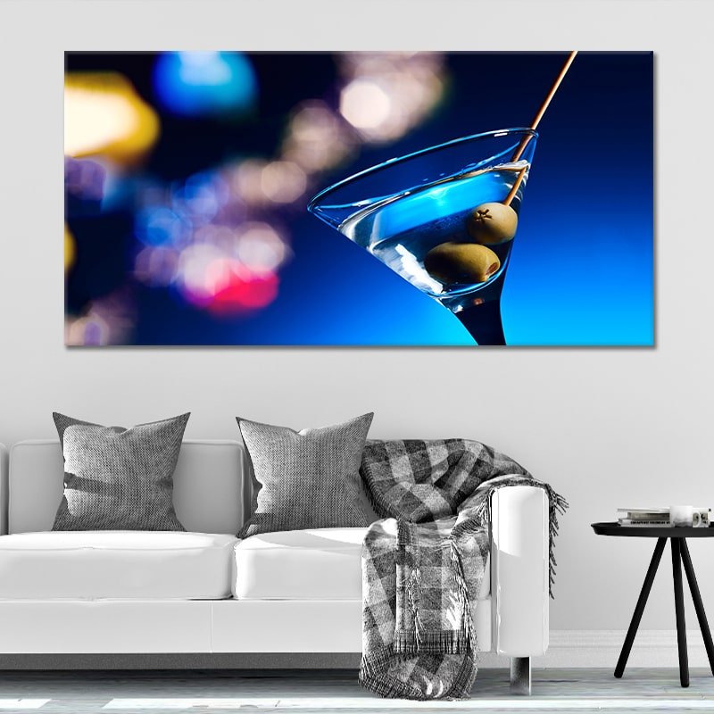Dirty Martini Cocktail Wall Art Canvas Print-Stunning Canvas Prints