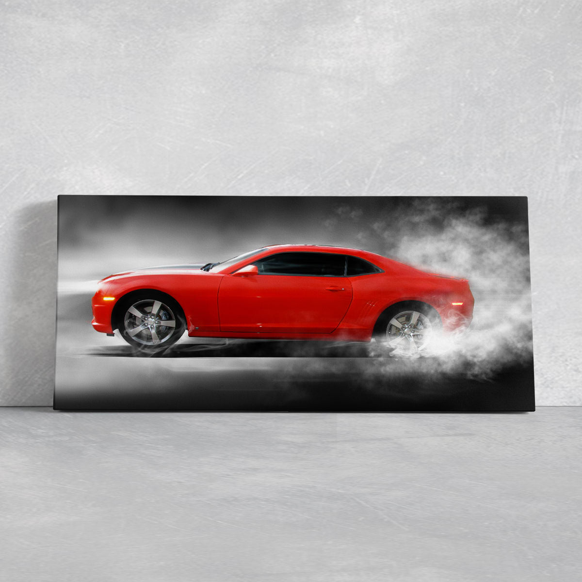 Chevrolet Red Camaro Wall Art Canvas Print-Stunning Canvas Prints