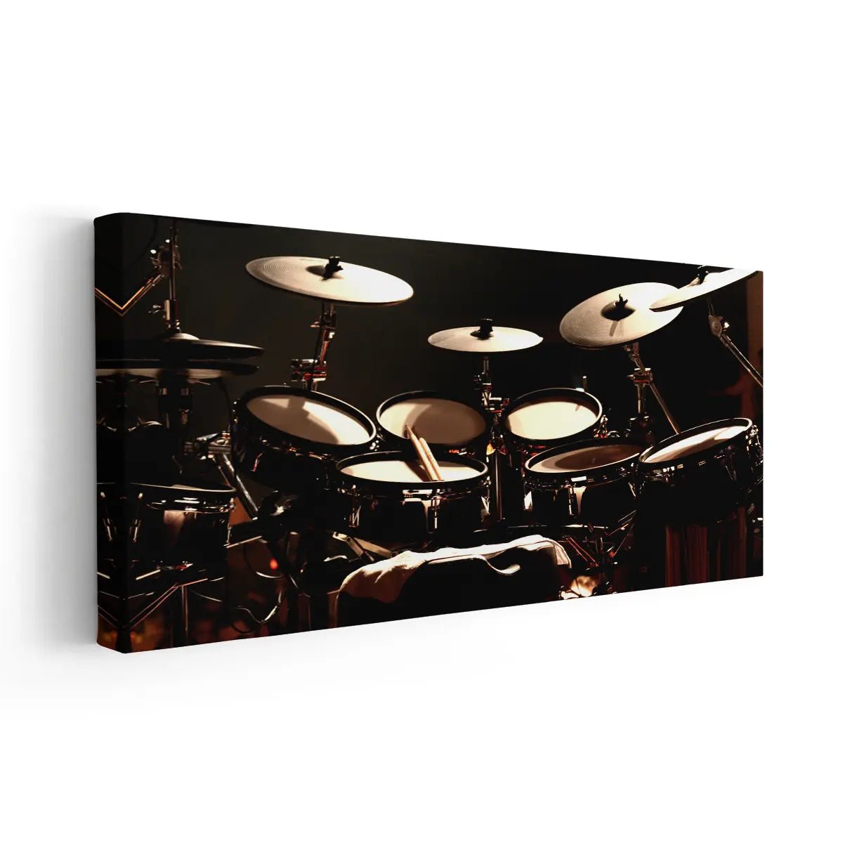 Drums Set On Stage wall Art-Stunning Canvas Prints
