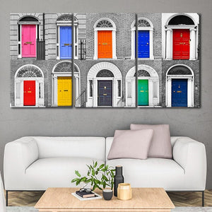 Dublin Doors Multi Panel Canvas Wall Art