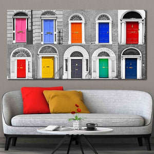 Dublin Doors Multi Panel Canvas Wall Art