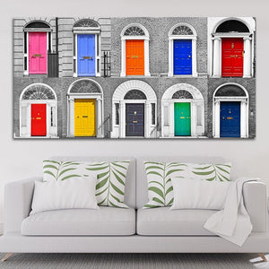 Dublin Doors Multi Panel Canvas Wall Art