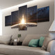 Earth from space Canvas Wall Art Set