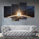 Earth from space Canvas Wall Art Set