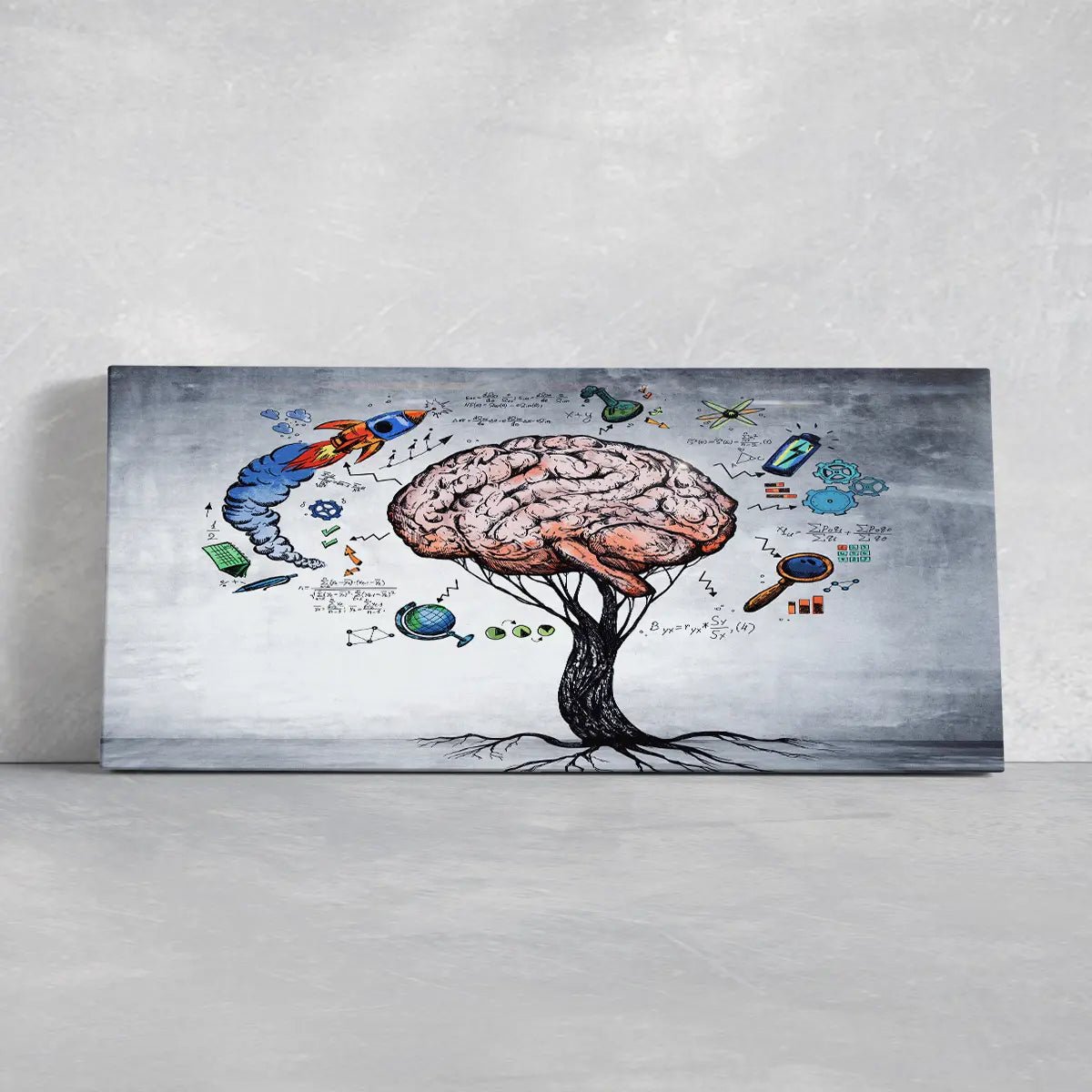 Human Brain Wall Art Canvas Print-Stunning Canvas Prints