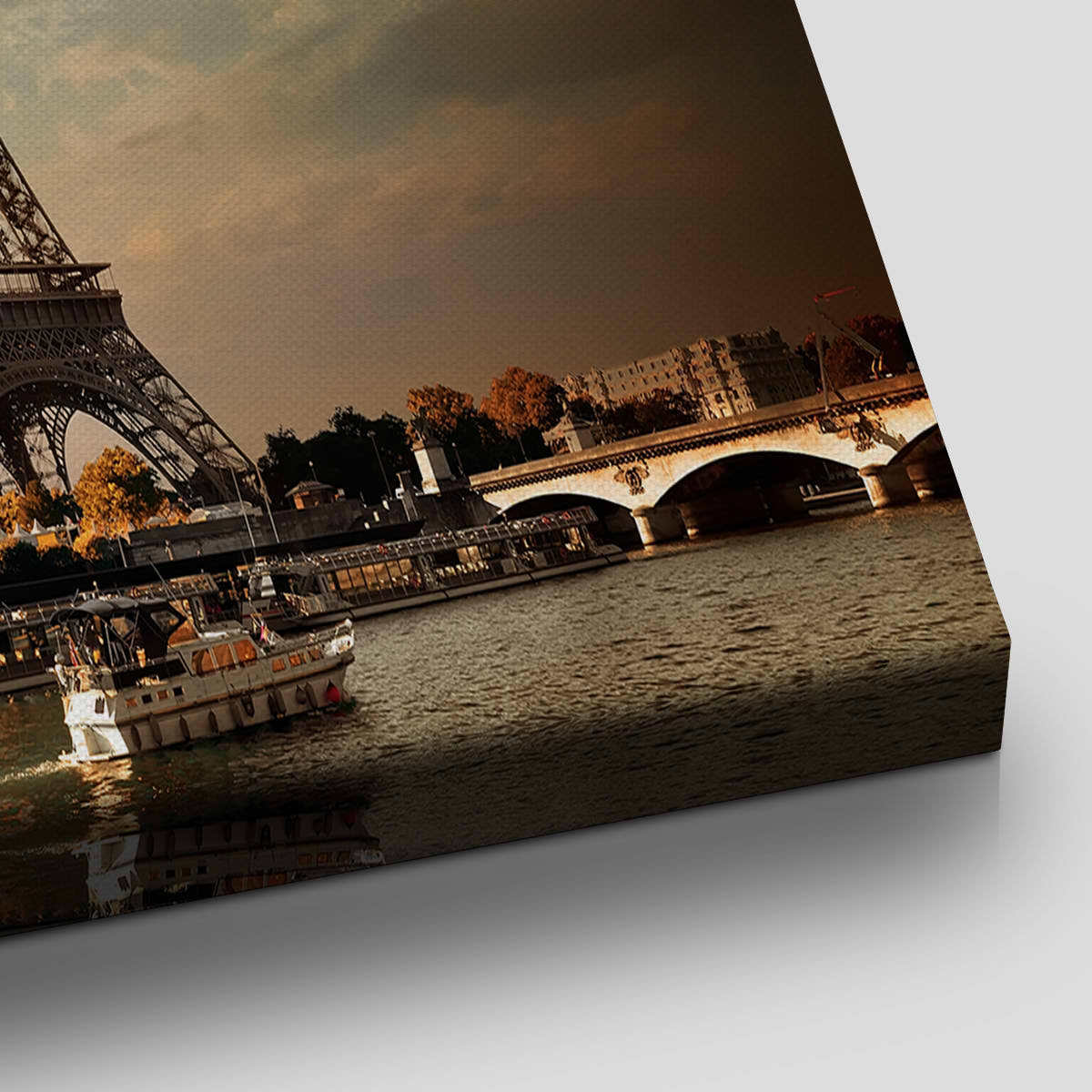 Sepia Eiffel Tower Wall Art Canvas-Stunning Canvas Prints