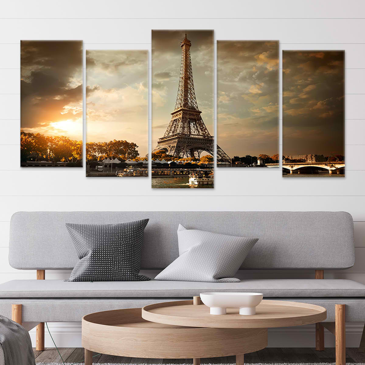 Sepia Eiffel Tower Wall Art Canvas-Stunning Canvas Prints