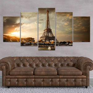 Sepia Eiffel Tower Wall Art Canvas-Stunning Canvas Prints