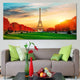 Eiffel Tower Sunset Wall Art Canvas-Stunning Canvas Prints