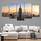Empire State Building Sunset Wall Art Canvas-Stunning Canvas Prints