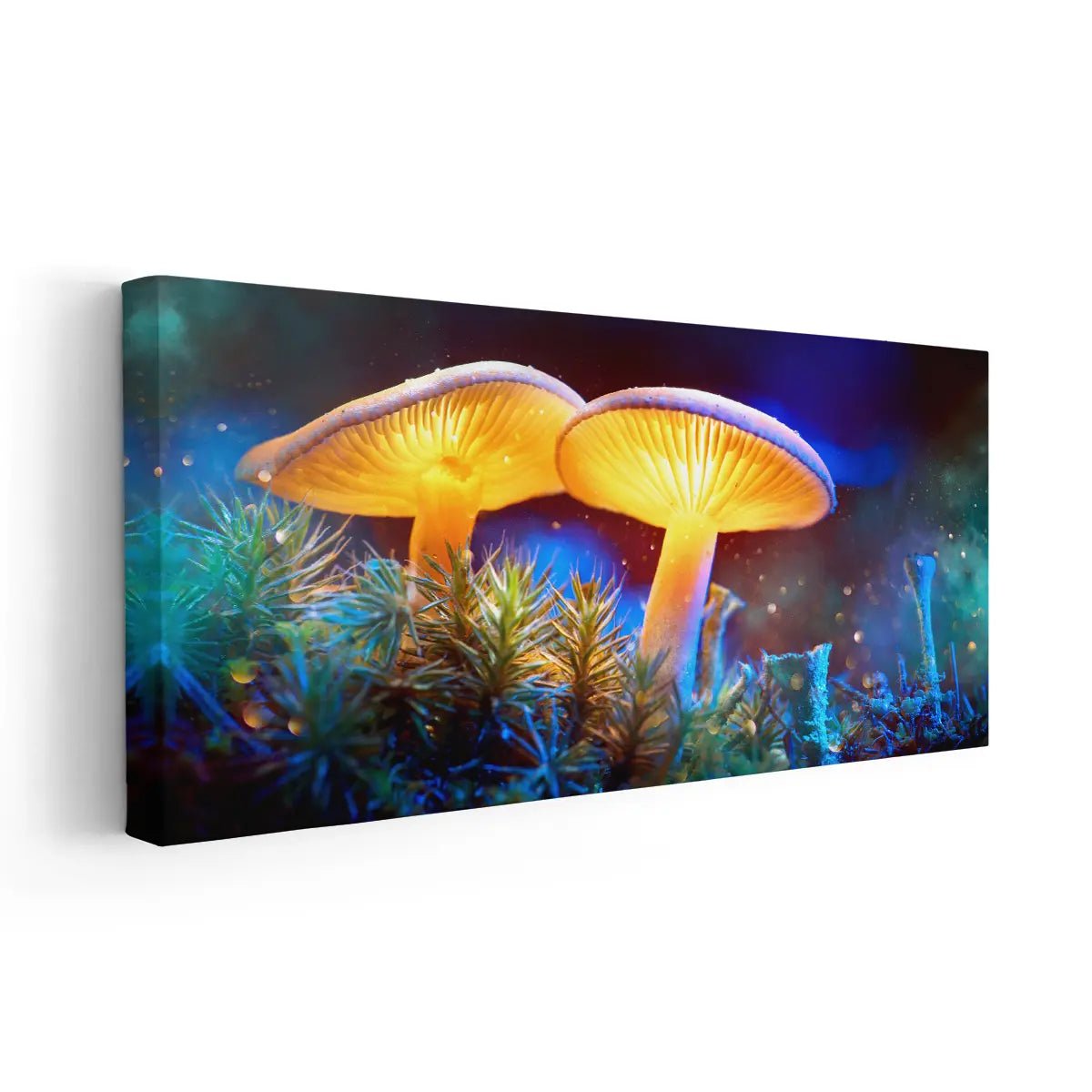 Fanstasy Glowing Mushrooms Wall Art-Stunning Canvas Prints