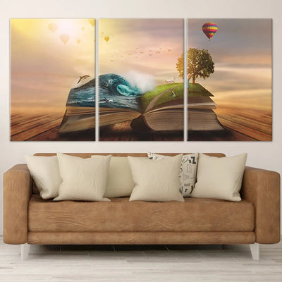 Open Magic Book Wall Art-Stunning Canvas Prints