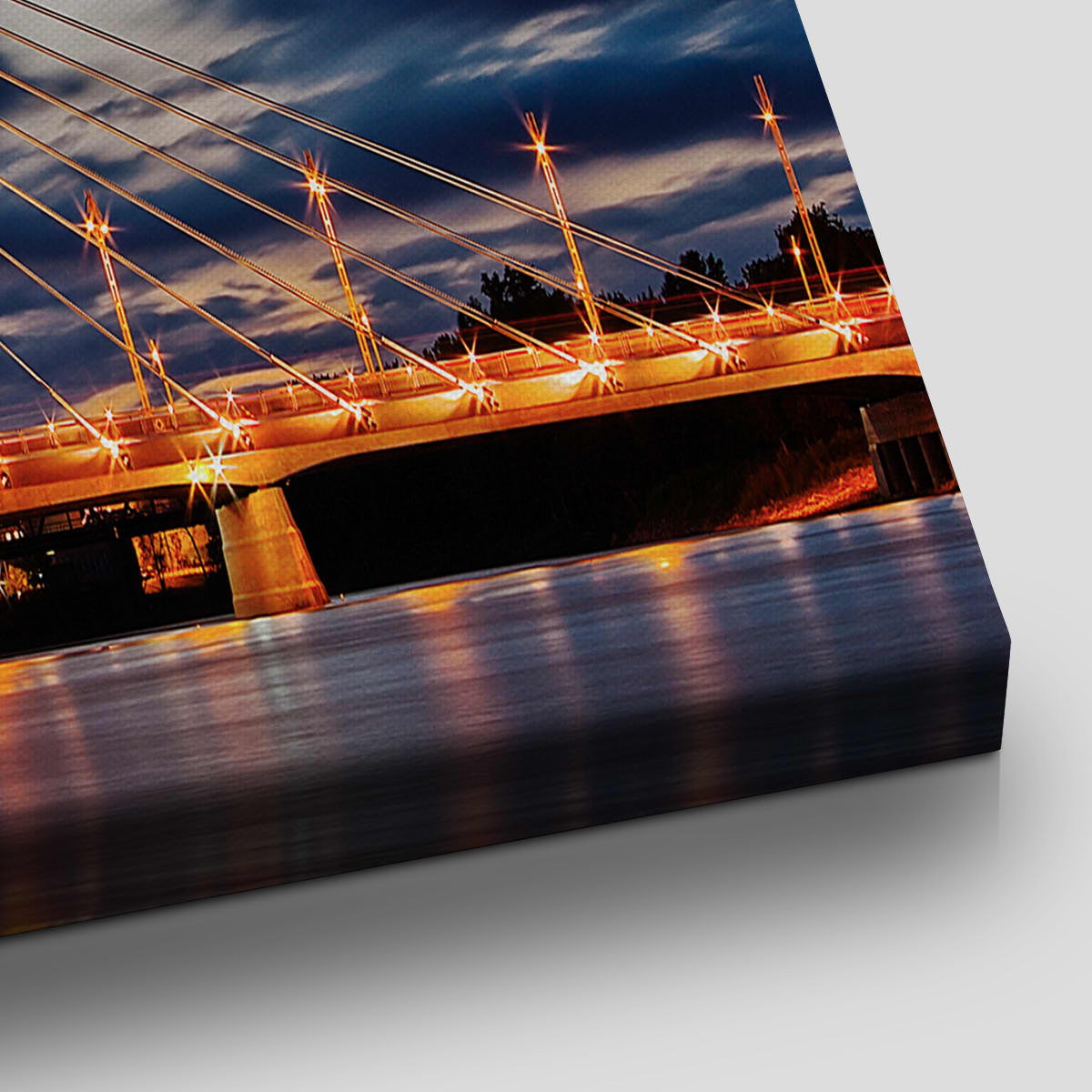 Esplanade Riel Bridge Skyline Wall Art Canvas-Stunning Canvas Prints