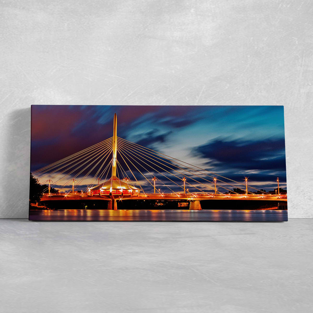 Esplanade Riel Bridge Skyline Wall Art Canvas-Stunning Canvas Prints