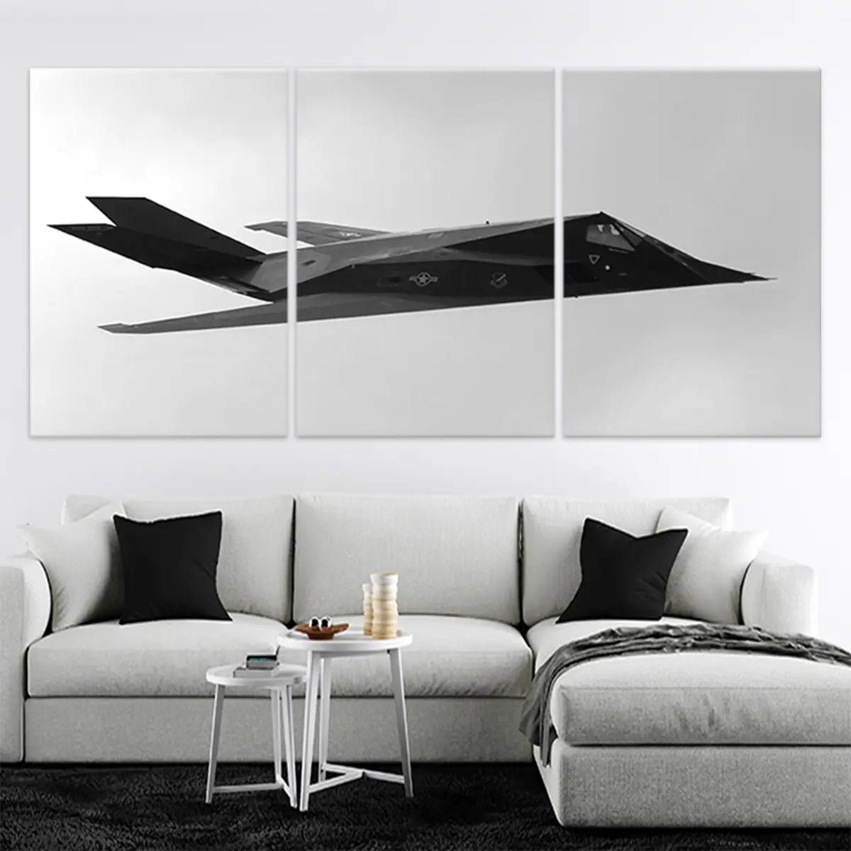 F-117 Stealth Fighter Jet Wall Art Canvas Print-Stunning Canvas Prints