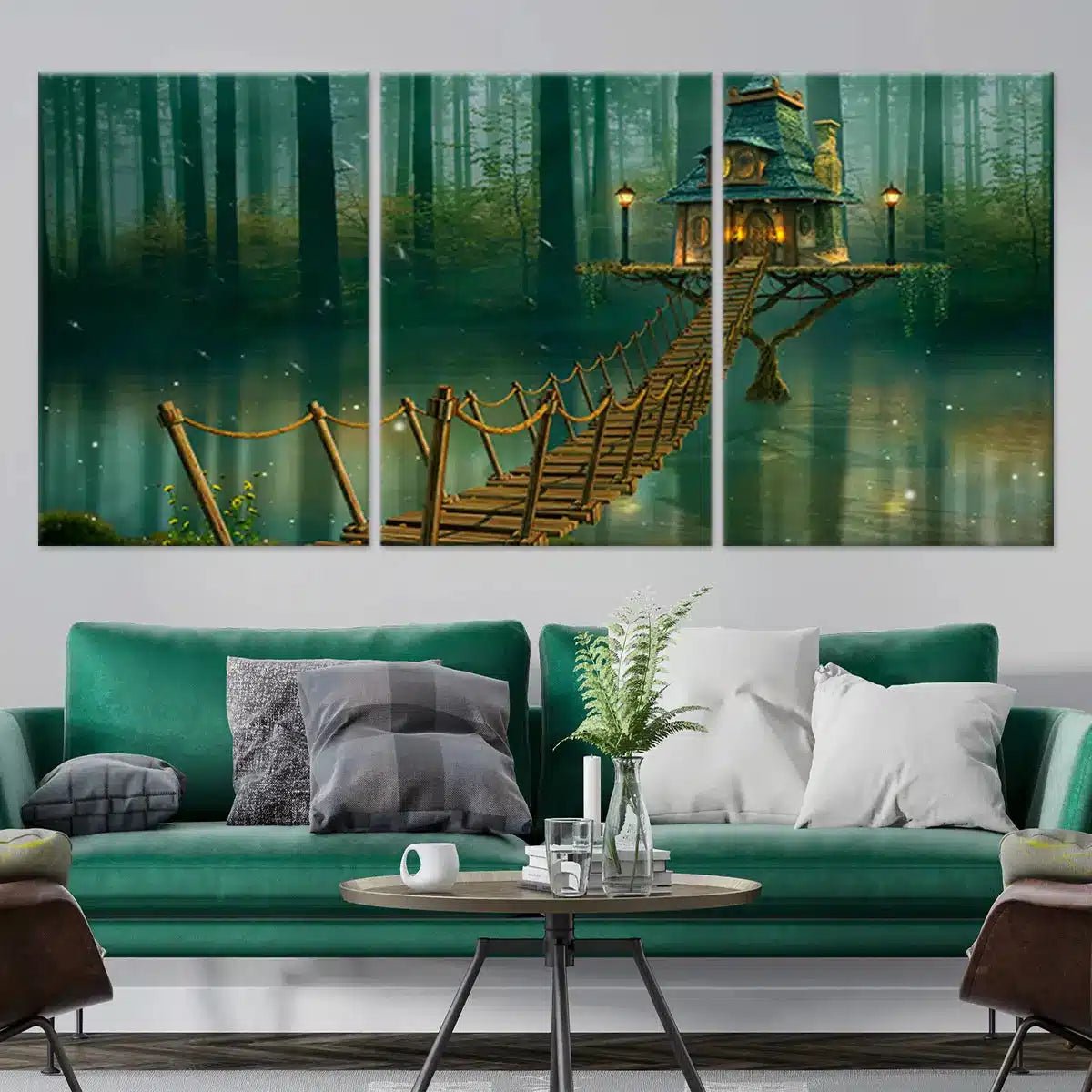 Fairy House Bridge Wall Art Canvas Print-Stunning Canvas Prints