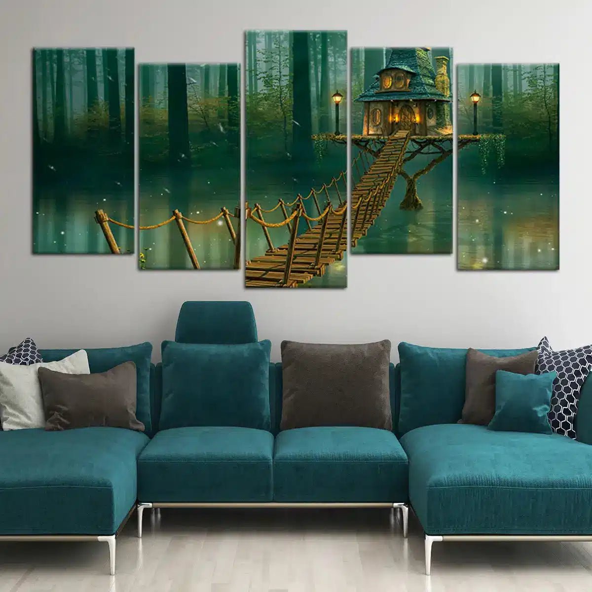 Fairy House Bridge Wall Art Canvas Print-Stunning Canvas Prints