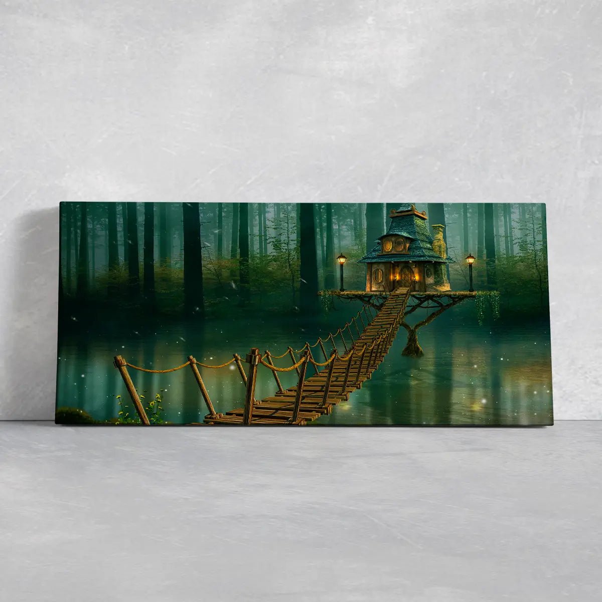 Fairy House Bridge Wall Art Canvas Print-Stunning Canvas Prints